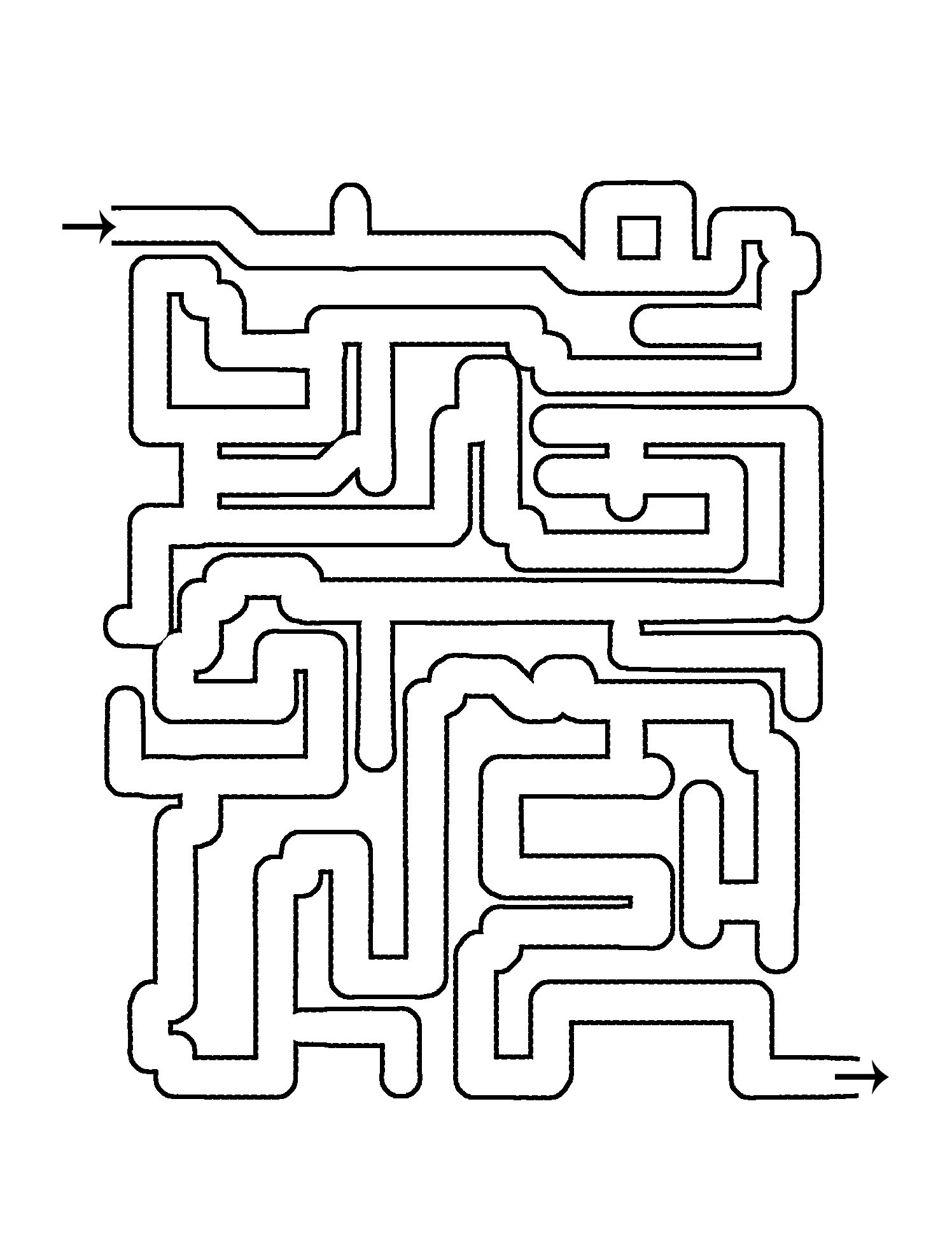 83 Easy Mazes Coloring Printable for Kids 35