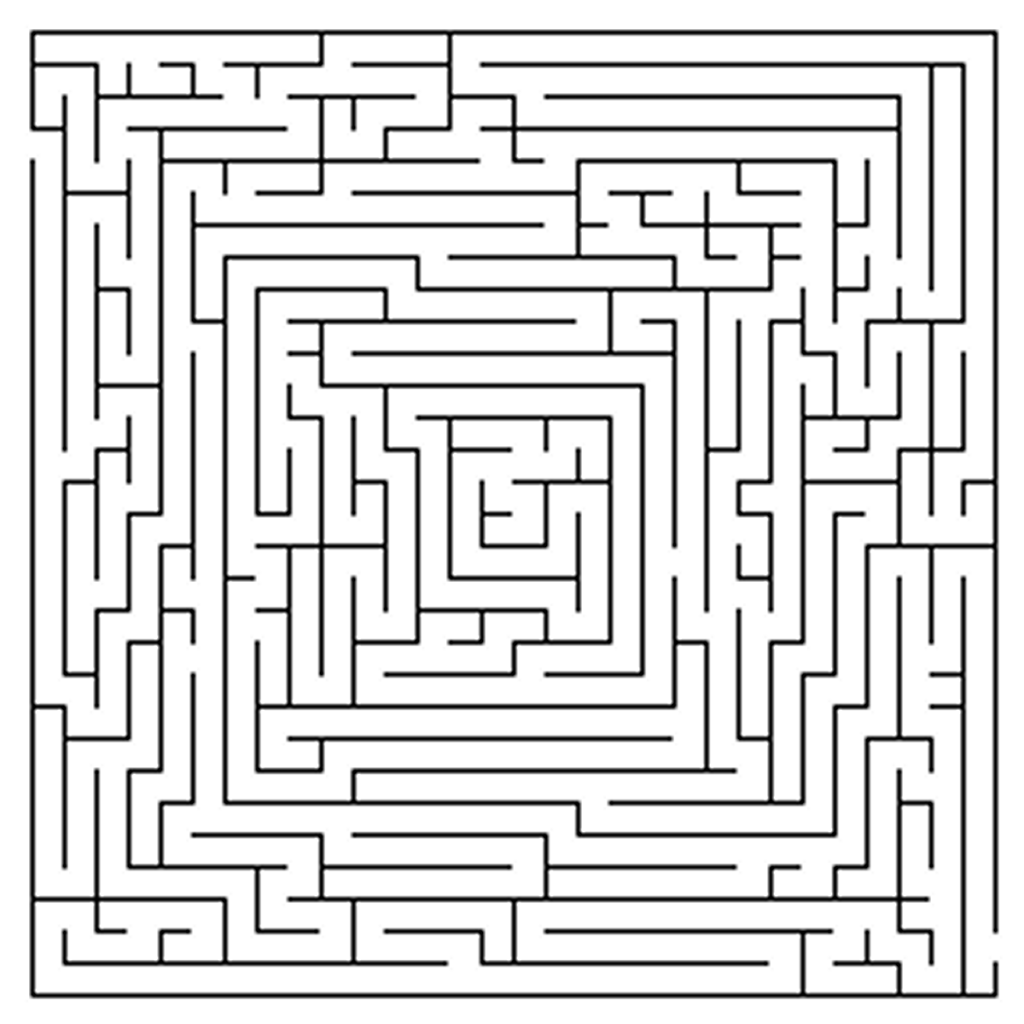 83 Easy Mazes Coloring Printable for Kids 51