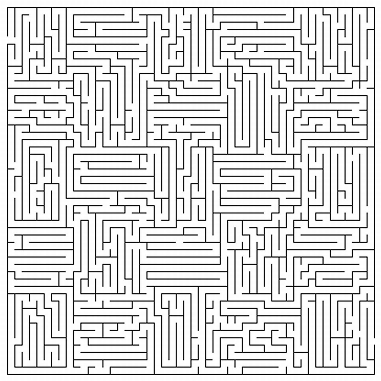 83 Easy Mazes Coloring Printable for Kids 60