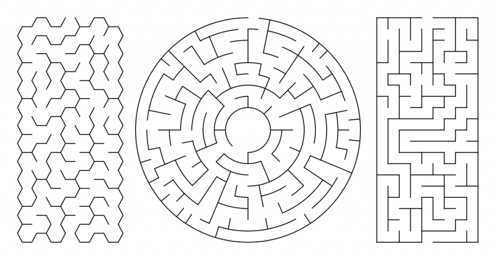 83 Easy Mazes Coloring Printable for Kids 62