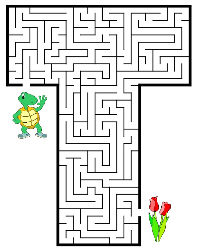 83 Easy Mazes Coloring Printable for Kids 64