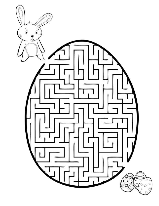 83 Easy Mazes Coloring Printable for Kids 65