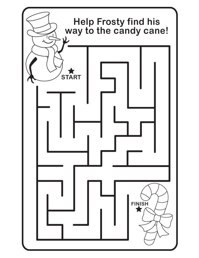 83 Easy Mazes Coloring Printable for Kids 67