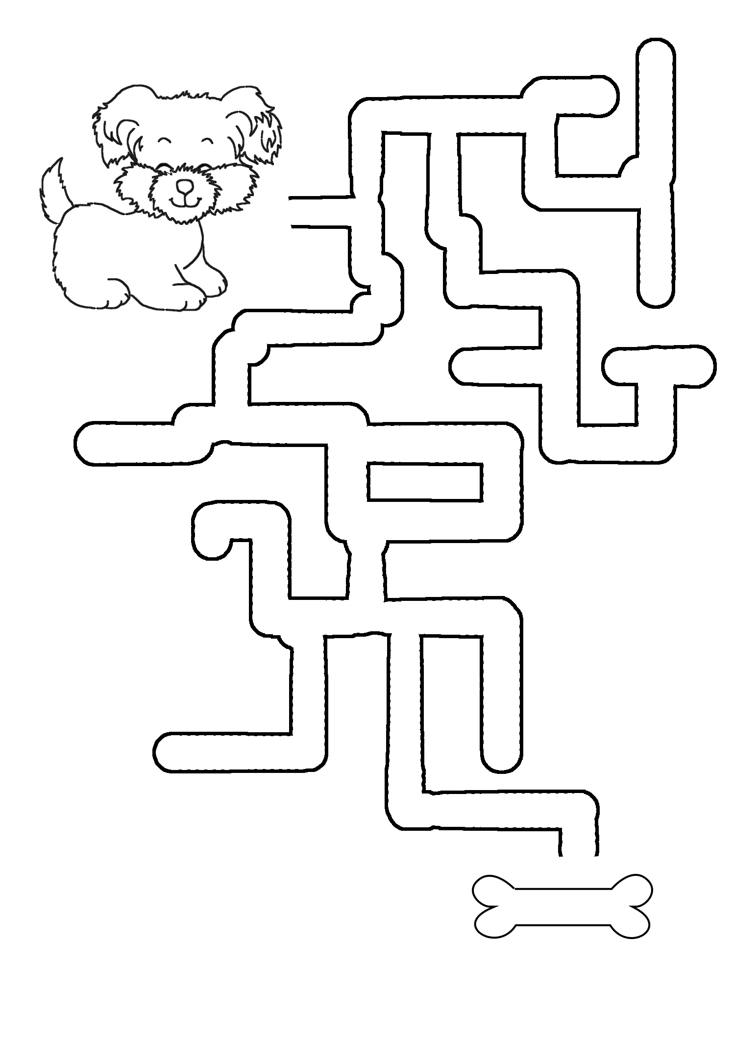 83 Easy Mazes Coloring Printable for Kids 68