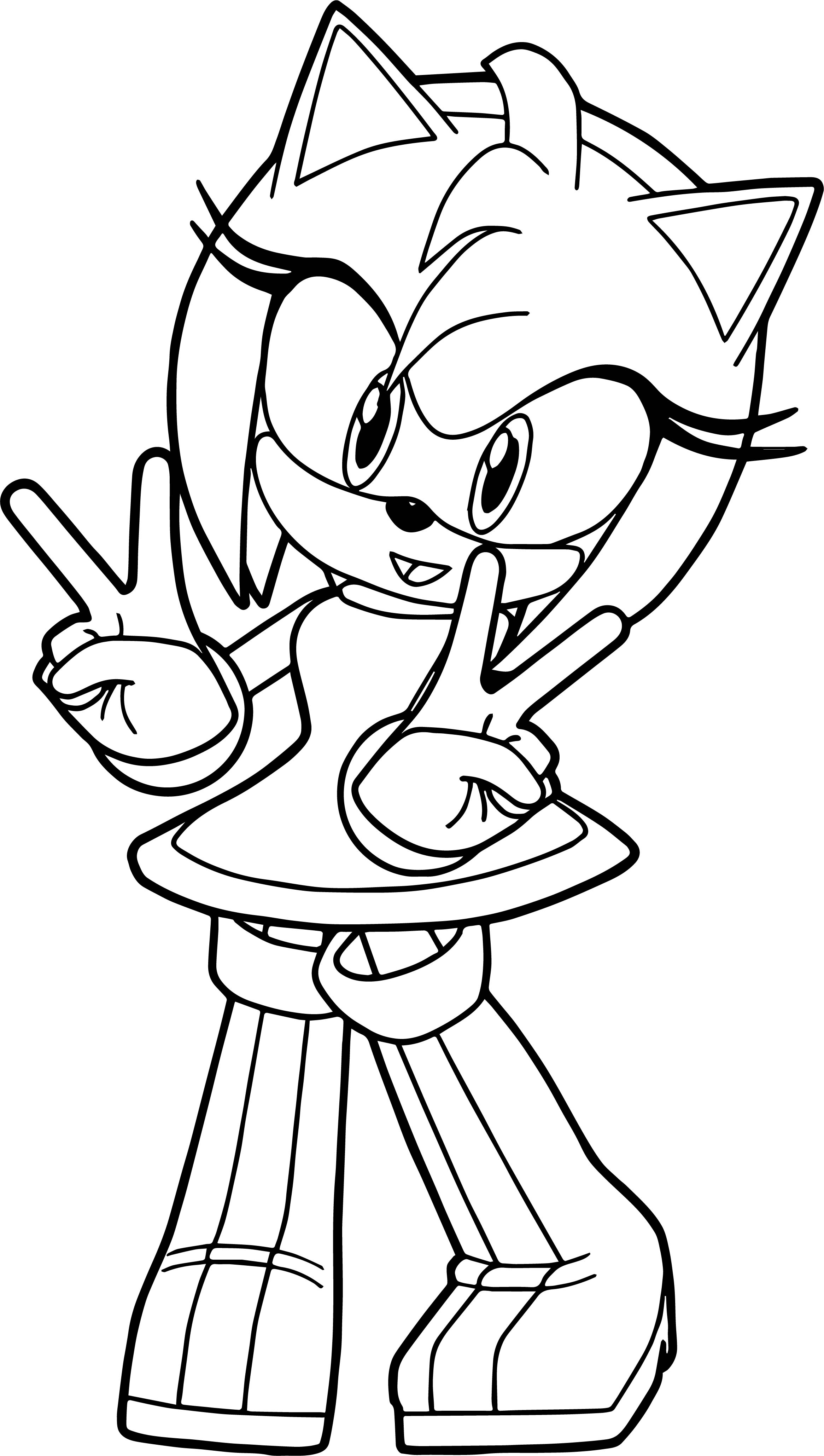 85 Amy Rose Coloring Pages Printable 1