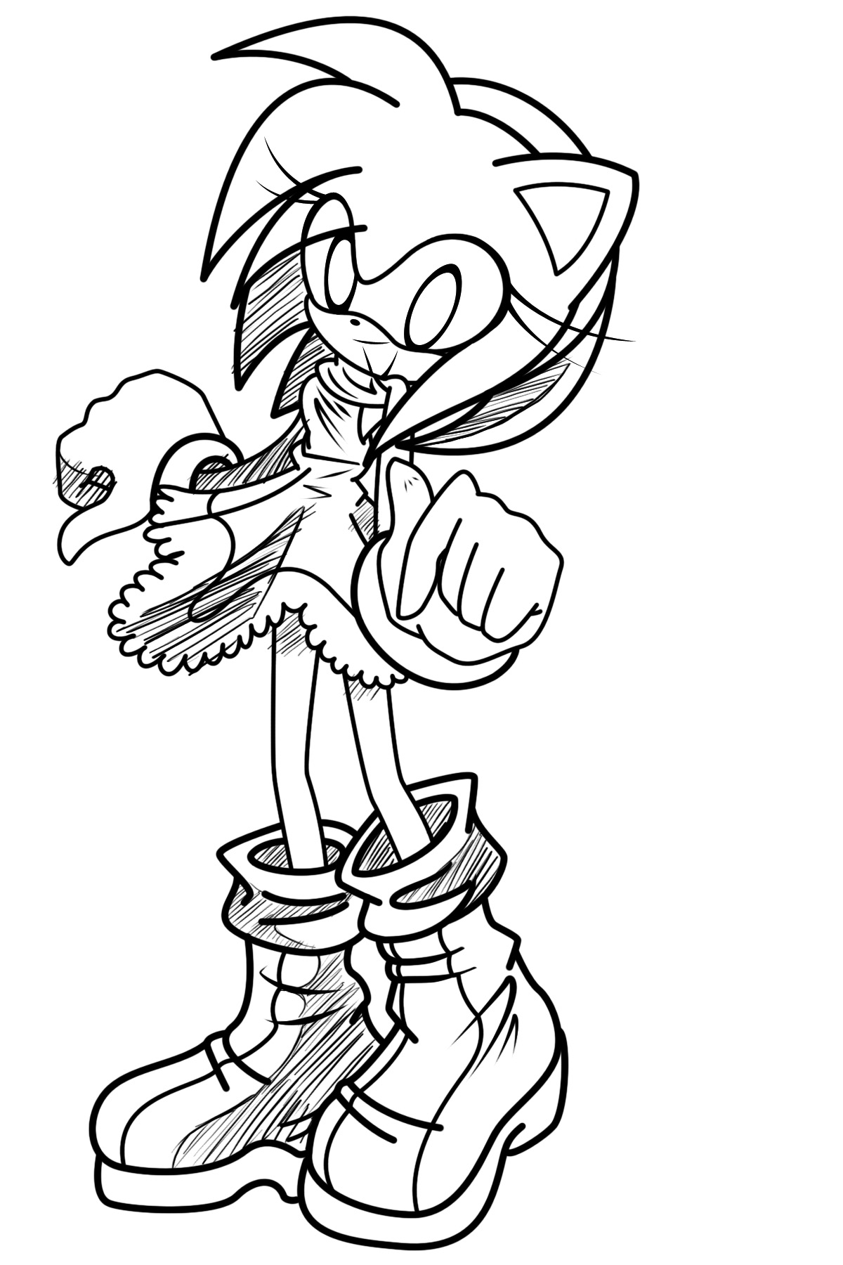 85 Amy Rose Coloring Pages Printable 11