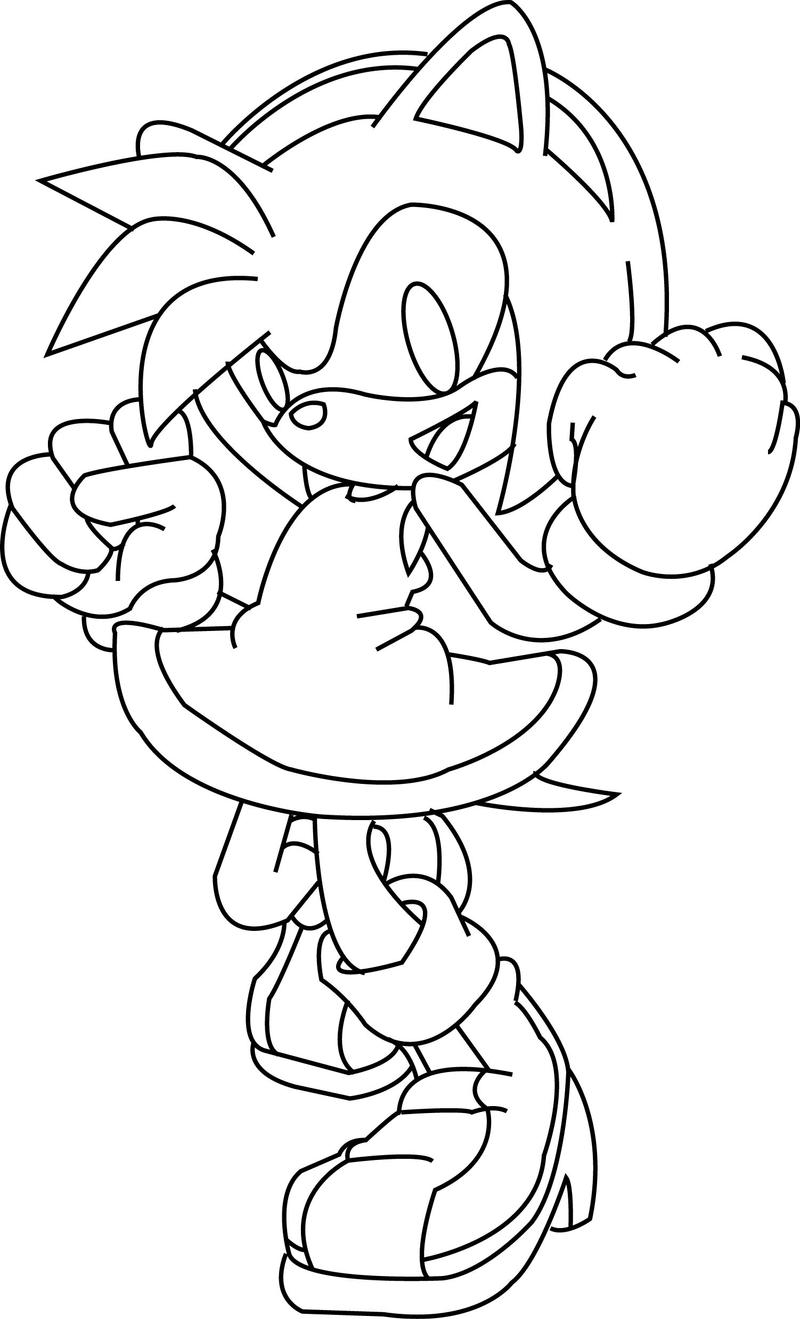 85 Amy Rose Coloring Pages Printable 13