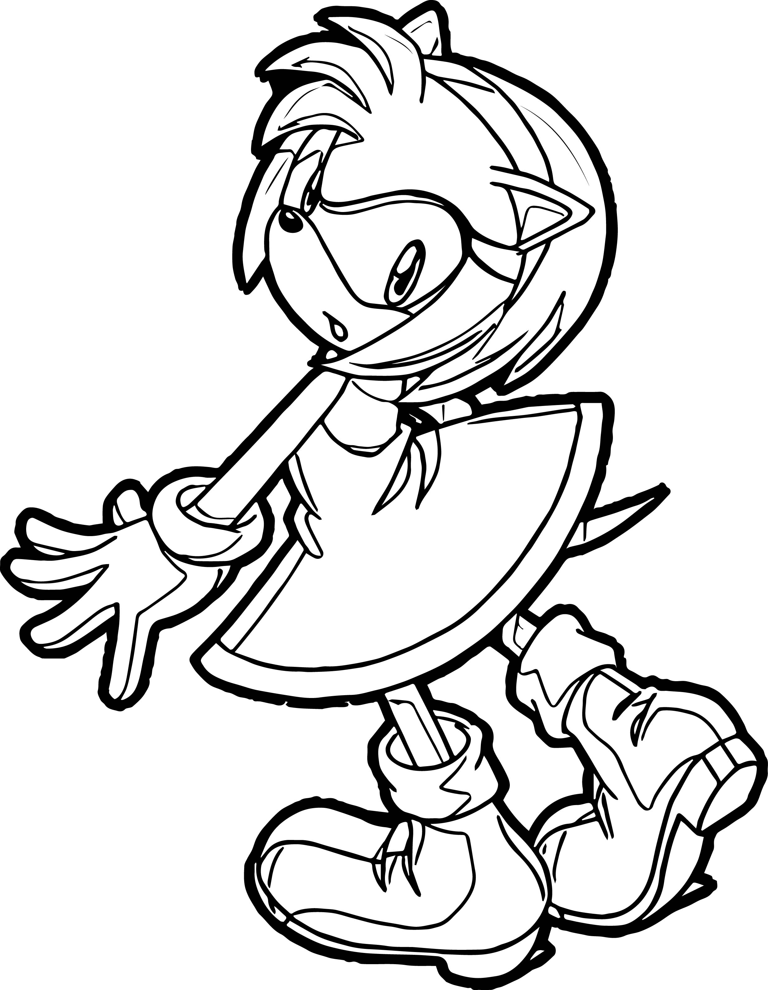 85 Amy Rose Coloring Pages Printable 2