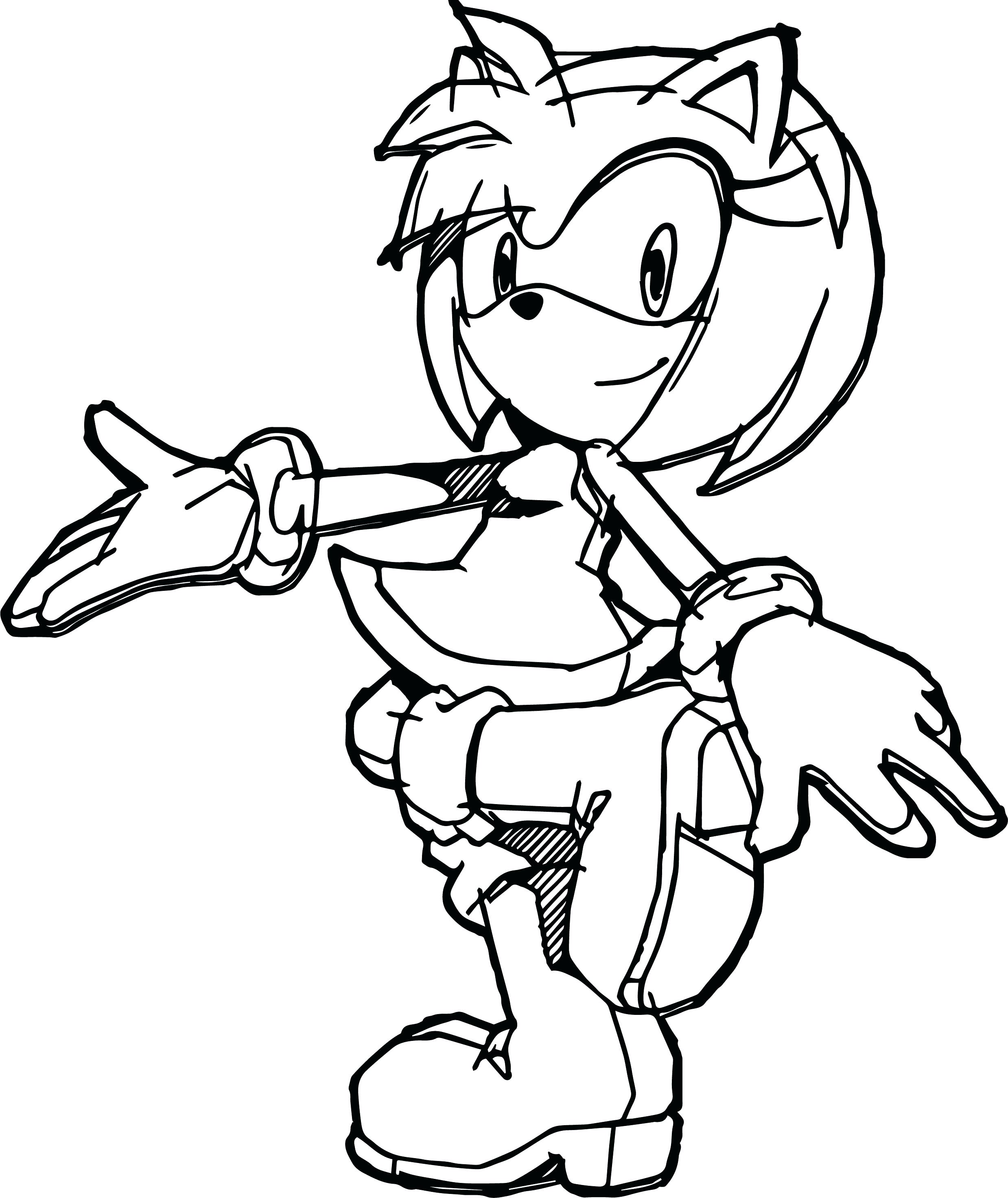 85 Amy Rose Coloring Pages Printable 22