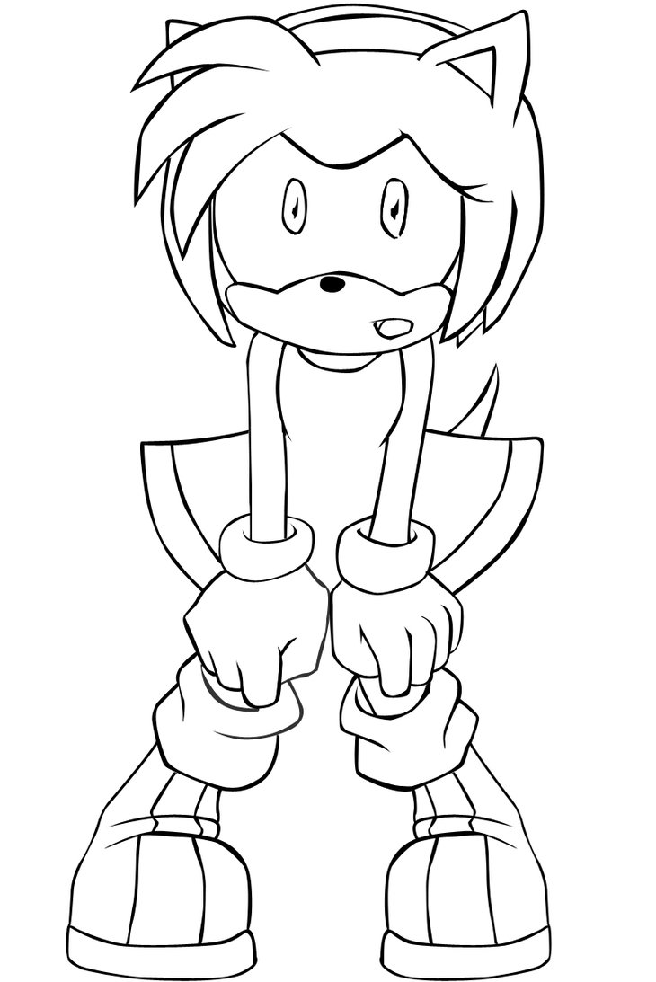 85 Amy Rose Coloring Pages Printable 28