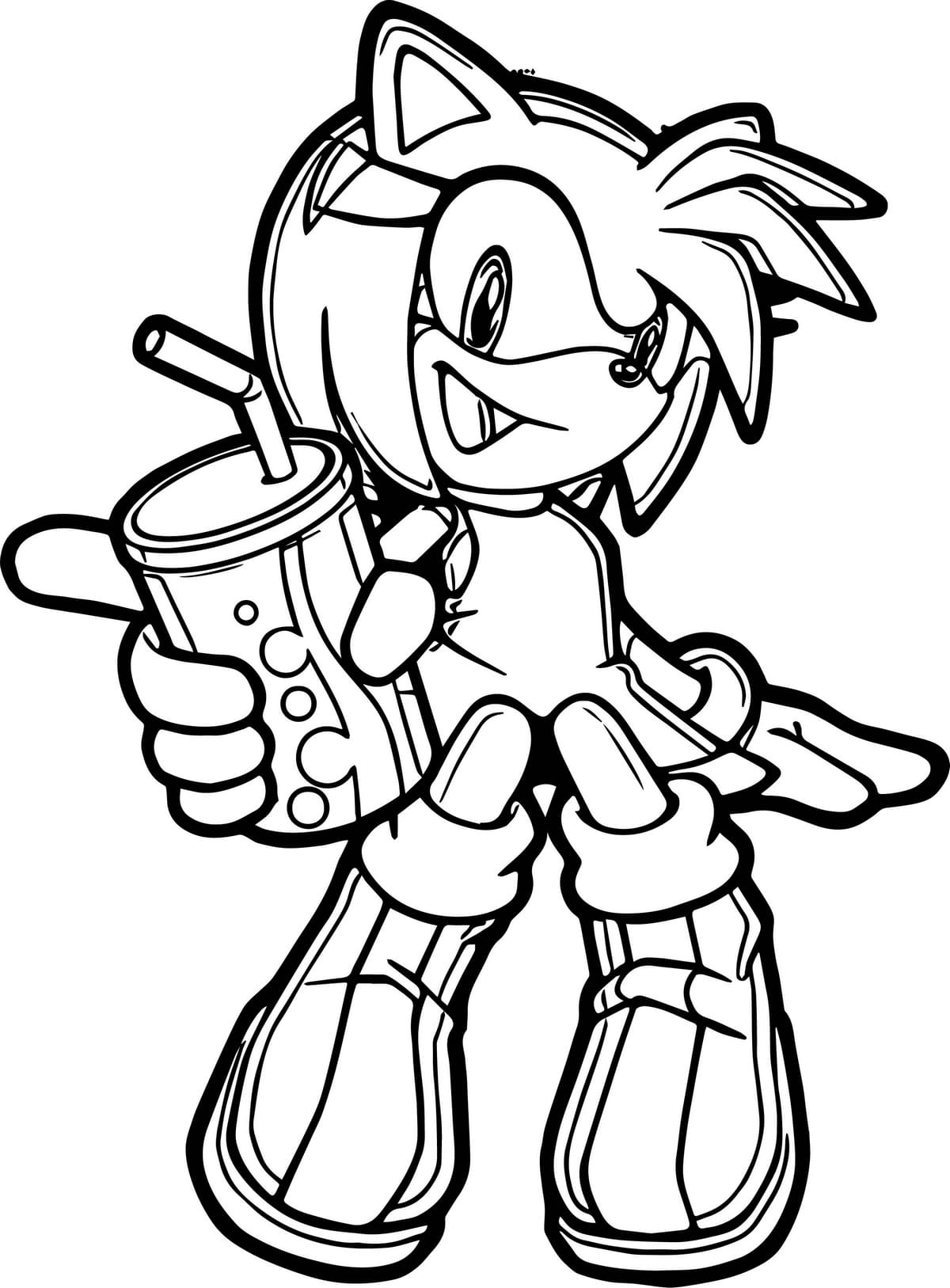 85 Amy Rose Coloring Pages Printable 29