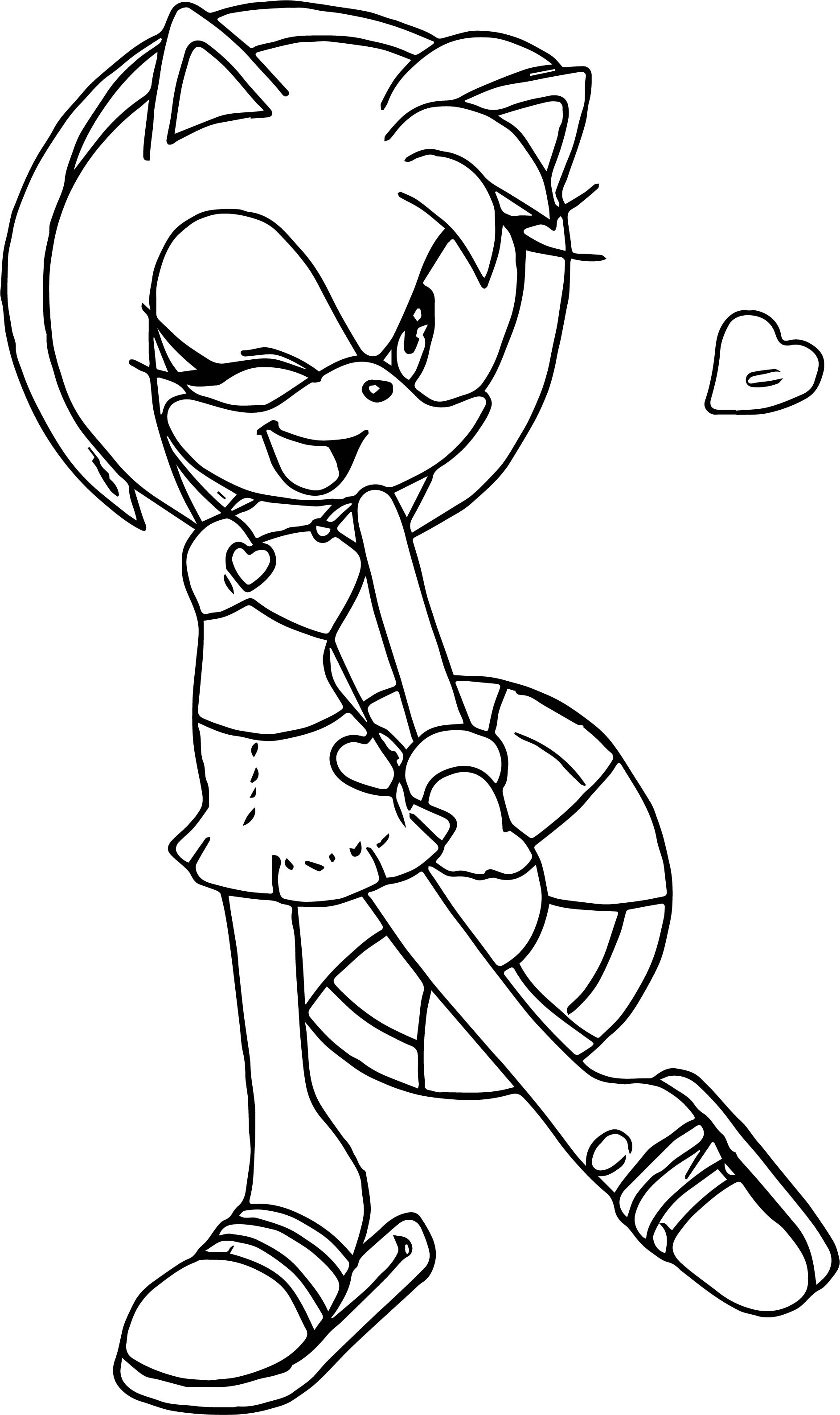 85 Amy Rose Coloring Pages Printable 31