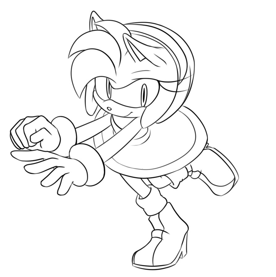 85 Amy Rose Coloring Pages Printable 32