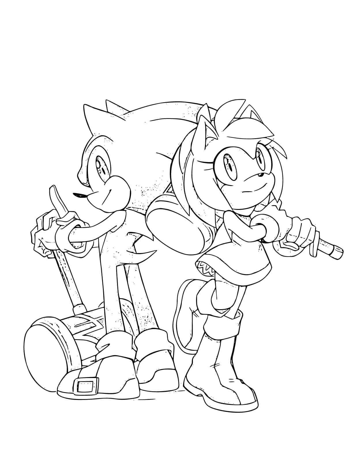 85 Amy Rose Coloring Pages Printable 33