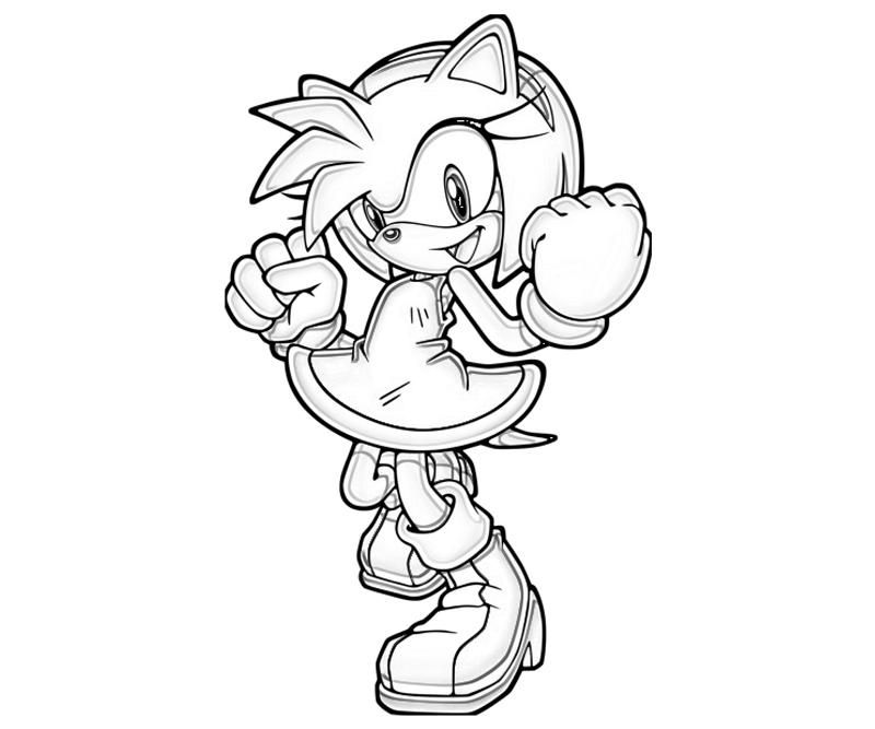 85 Amy Rose Coloring Pages Printable 36