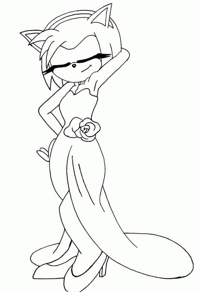 85 Amy Rose Coloring Pages Printable 38