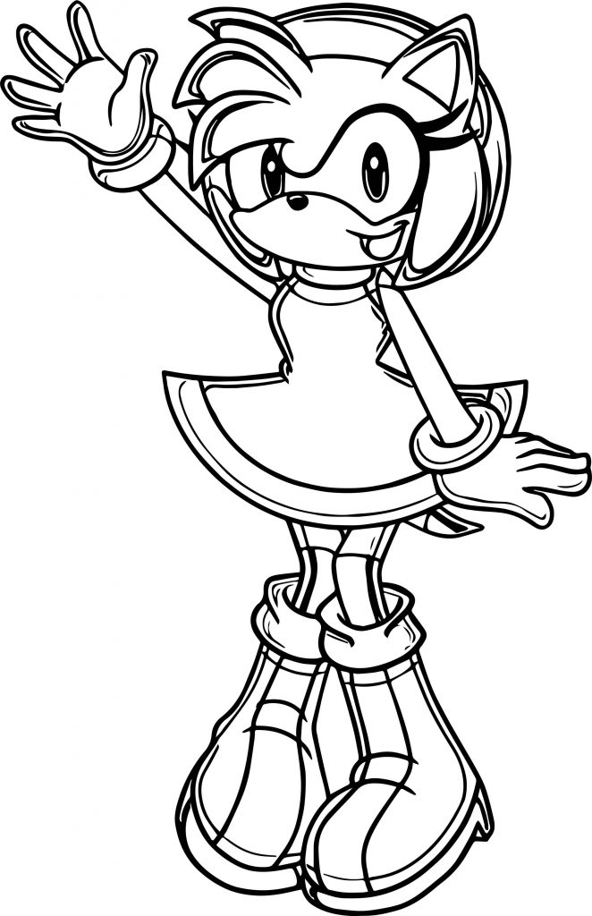 85 Amy Rose Coloring Pages Printable 4