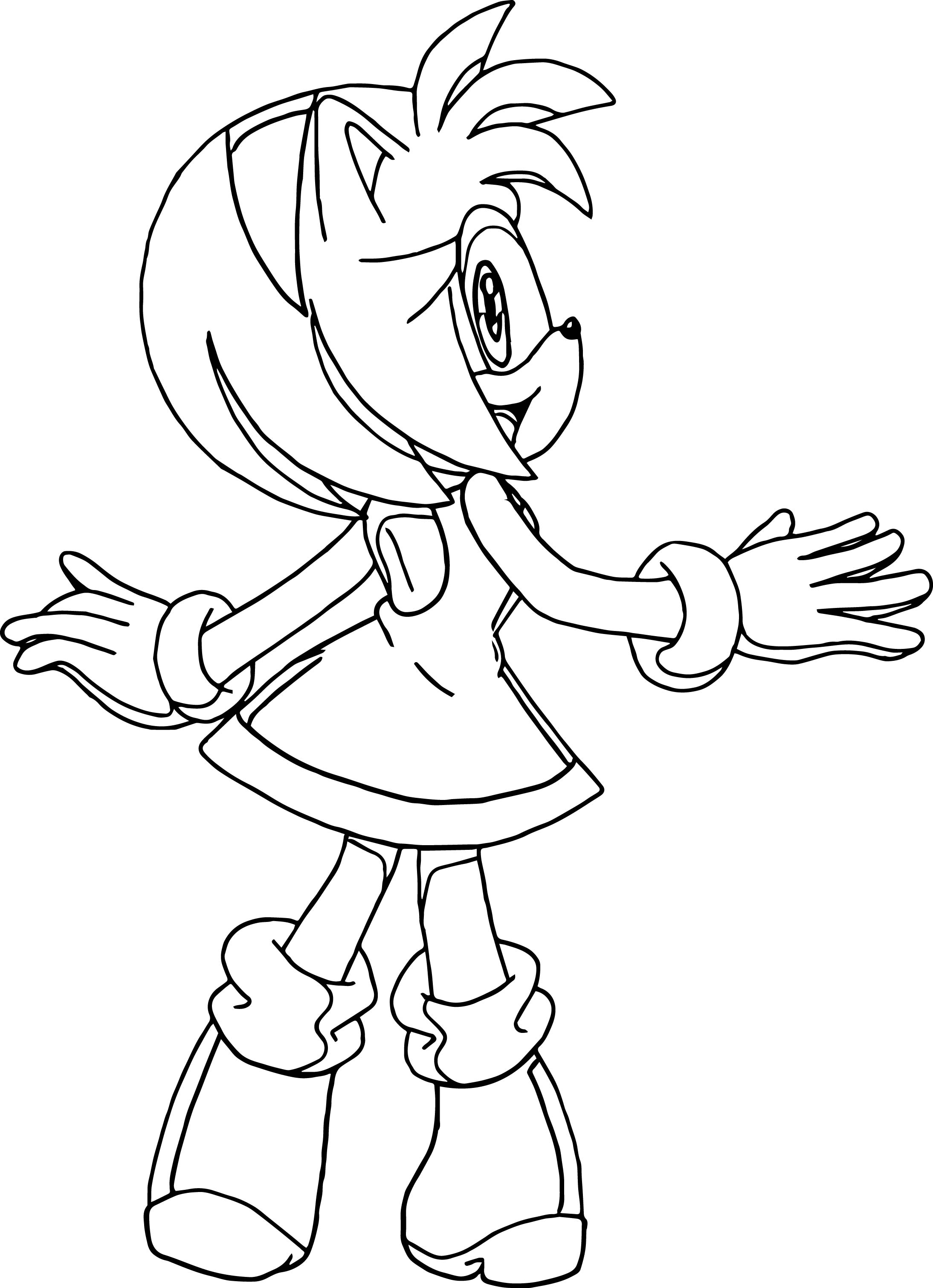 85 Amy Rose Coloring Pages Printable 42