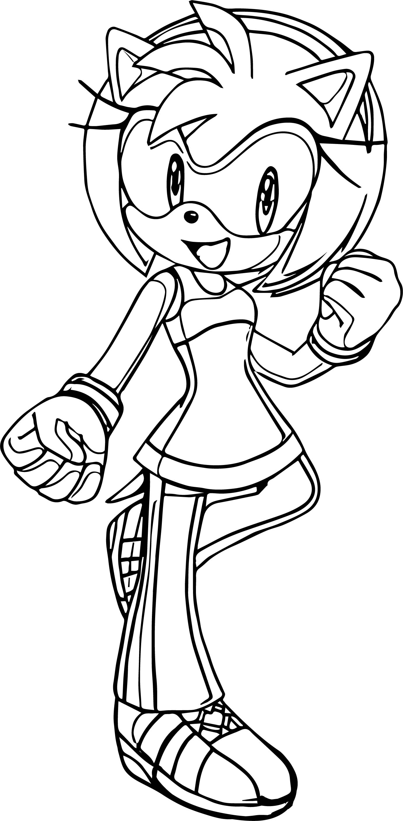 85 Amy Rose Coloring Pages Printable 43