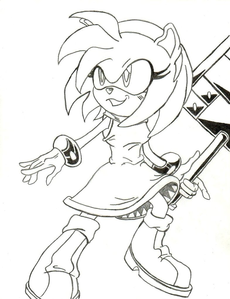 85 Amy Rose Coloring Pages Printable 45