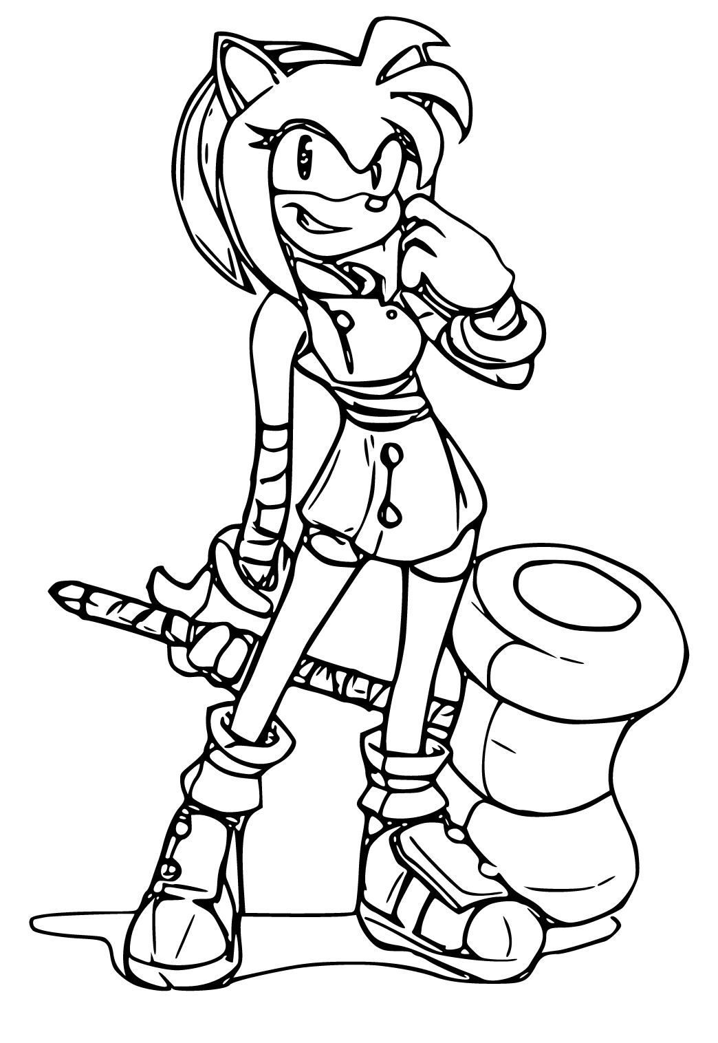 85 Amy Rose Coloring Pages Printable 48