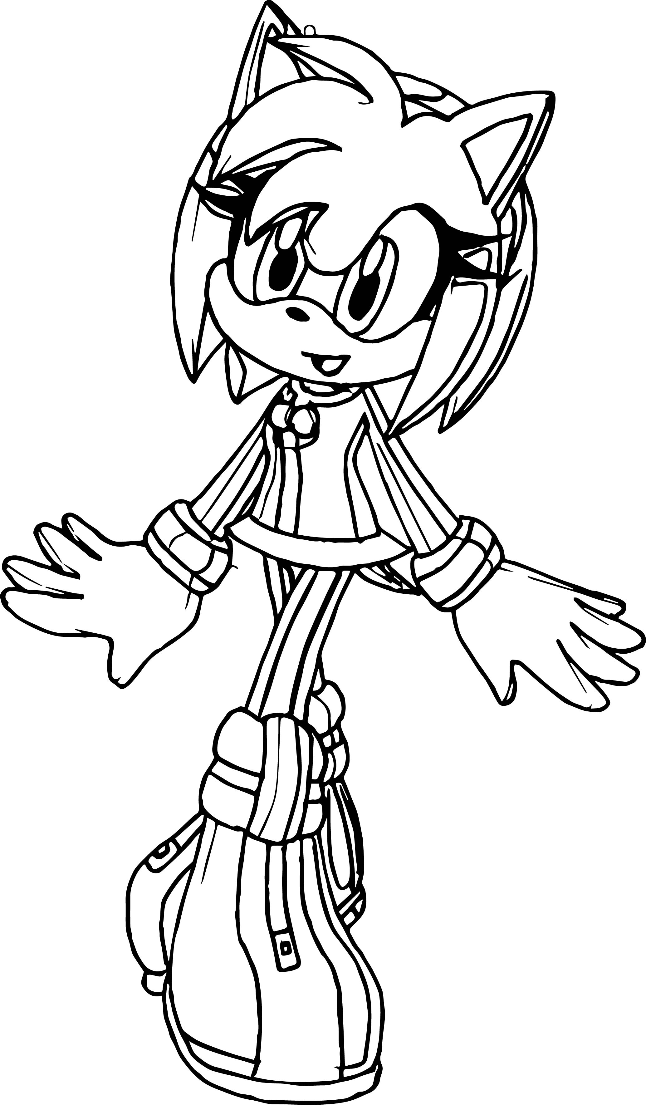 85 Amy Rose Coloring Pages Printable 51