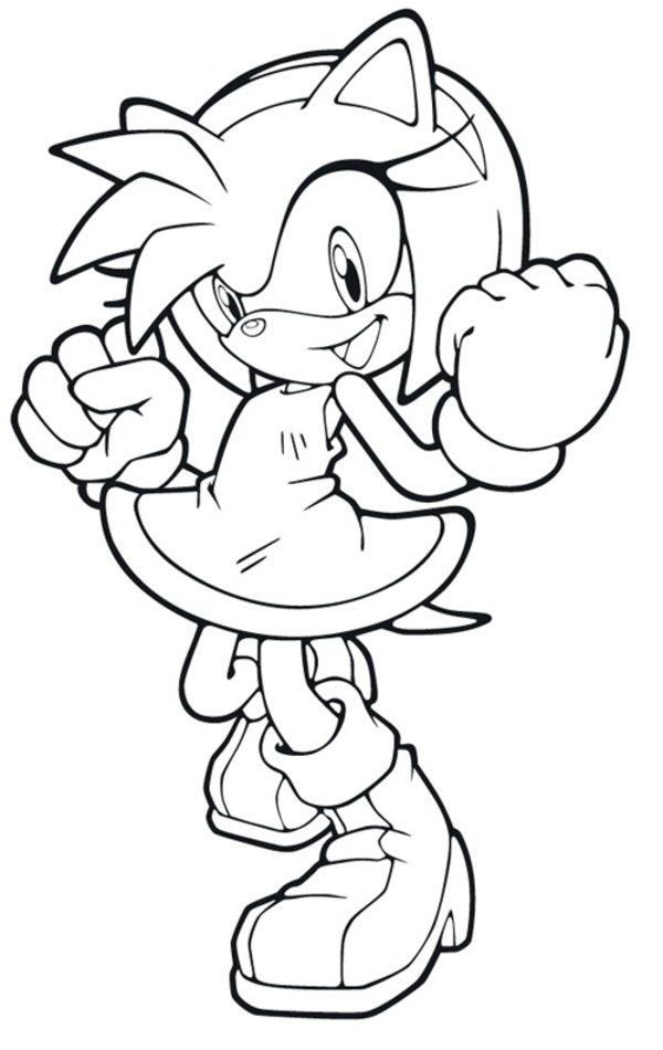 85 Amy Rose Coloring Pages Printable 54