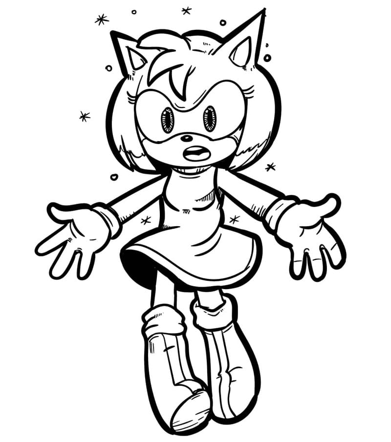 85 Amy Rose Coloring Pages Printable 57