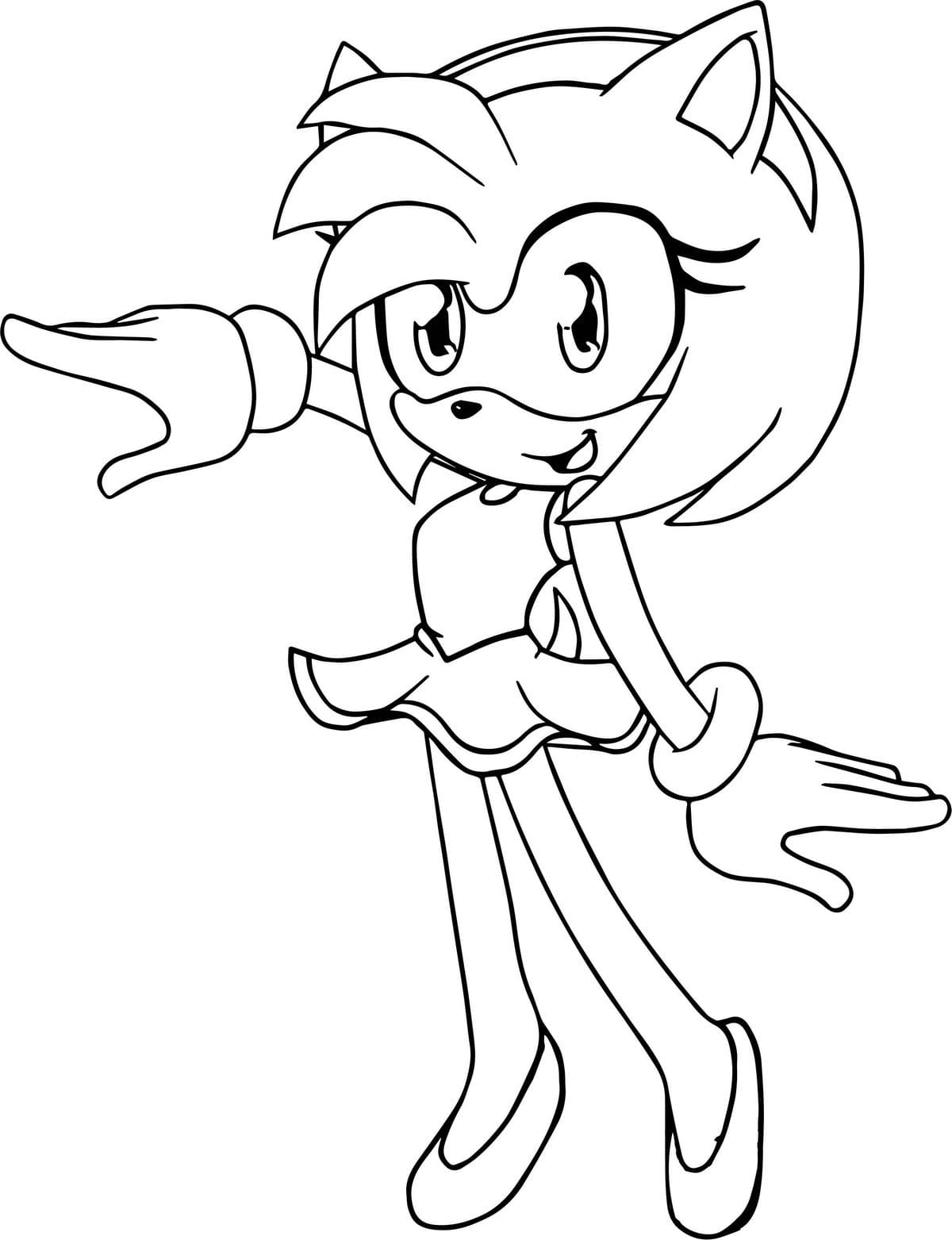 85 Amy Rose Coloring Pages Printable 6