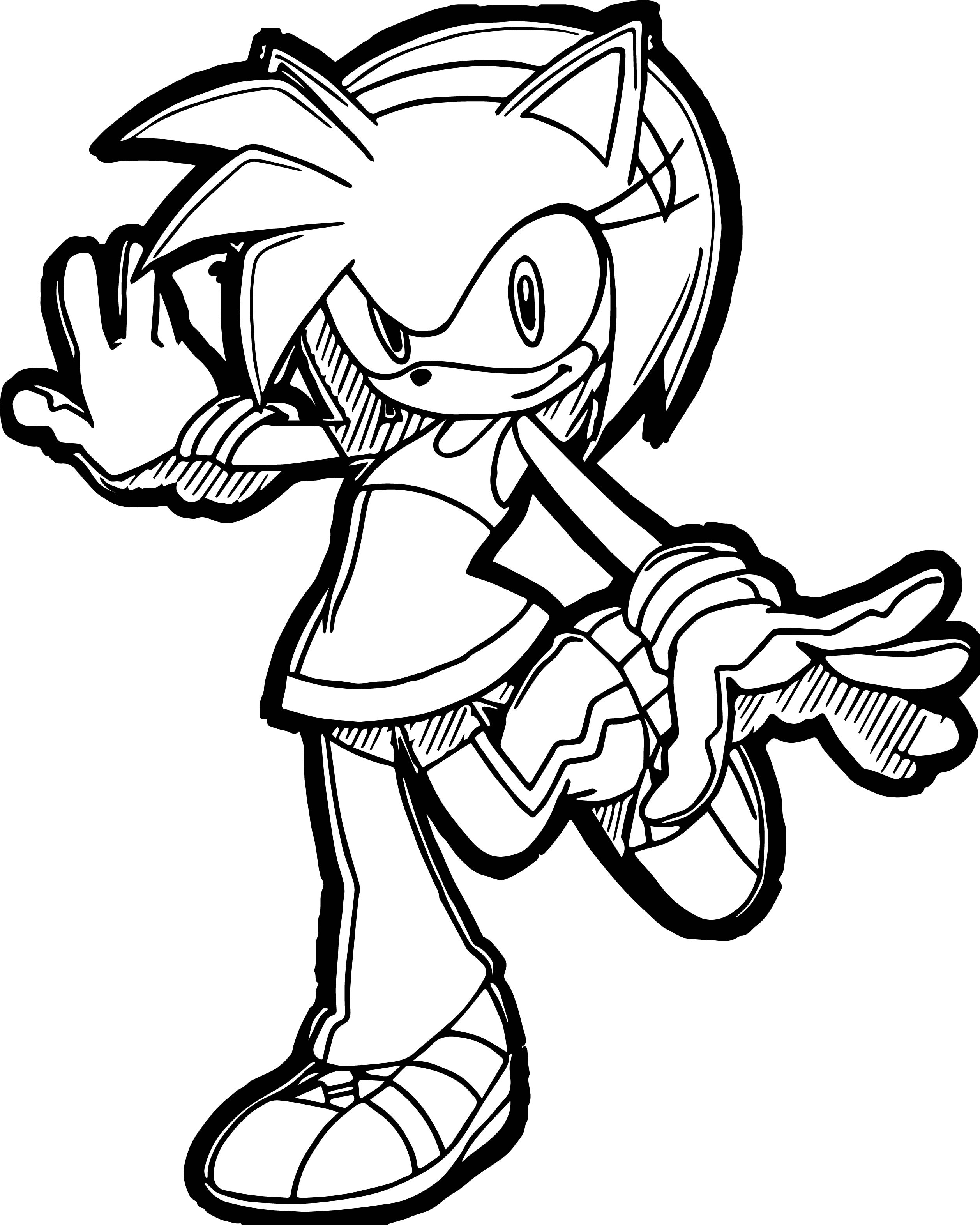 85 Amy Rose Coloring Pages Printable 60