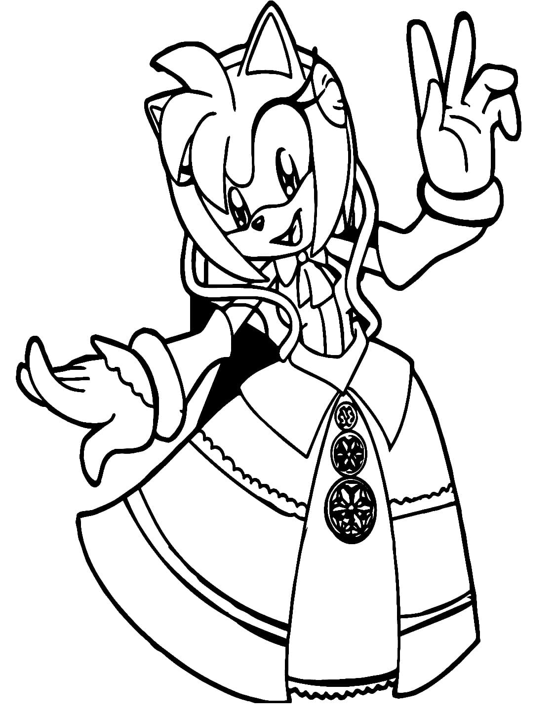 85 Amy Rose Coloring Pages Printable 62