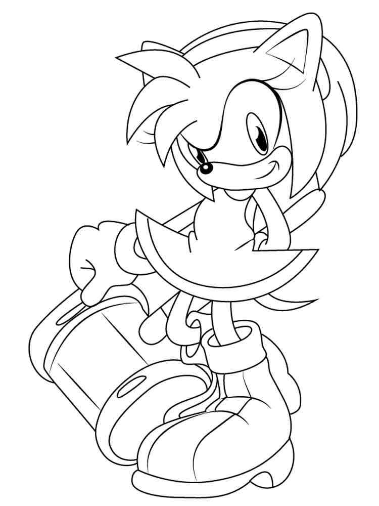 85 Amy Rose Coloring Pages Printable 70