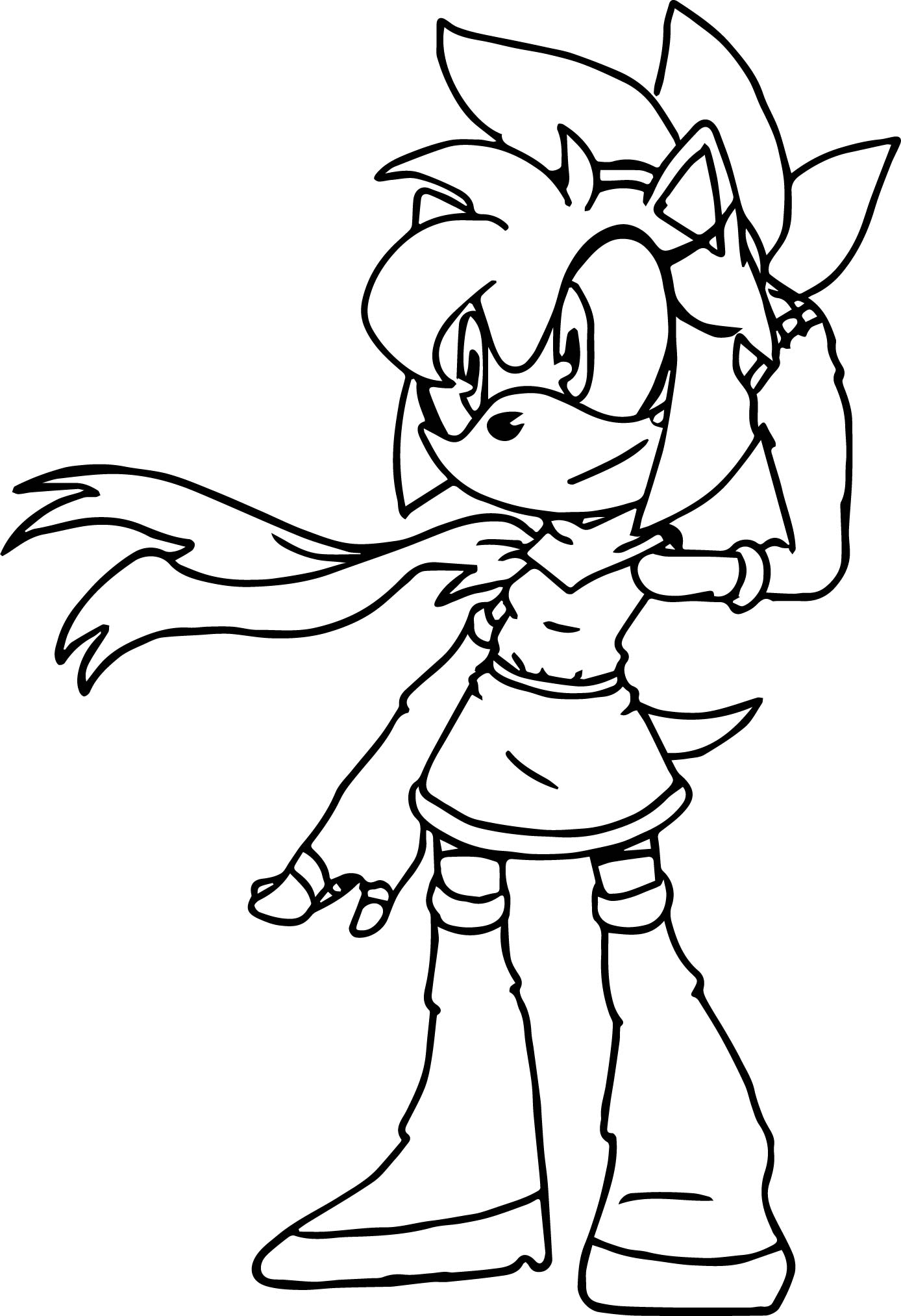 85 Amy Rose Coloring Pages Printable 75