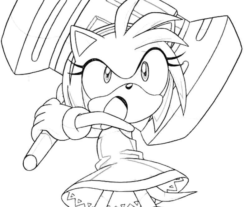 85 Amy Rose Coloring Pages Printable 76