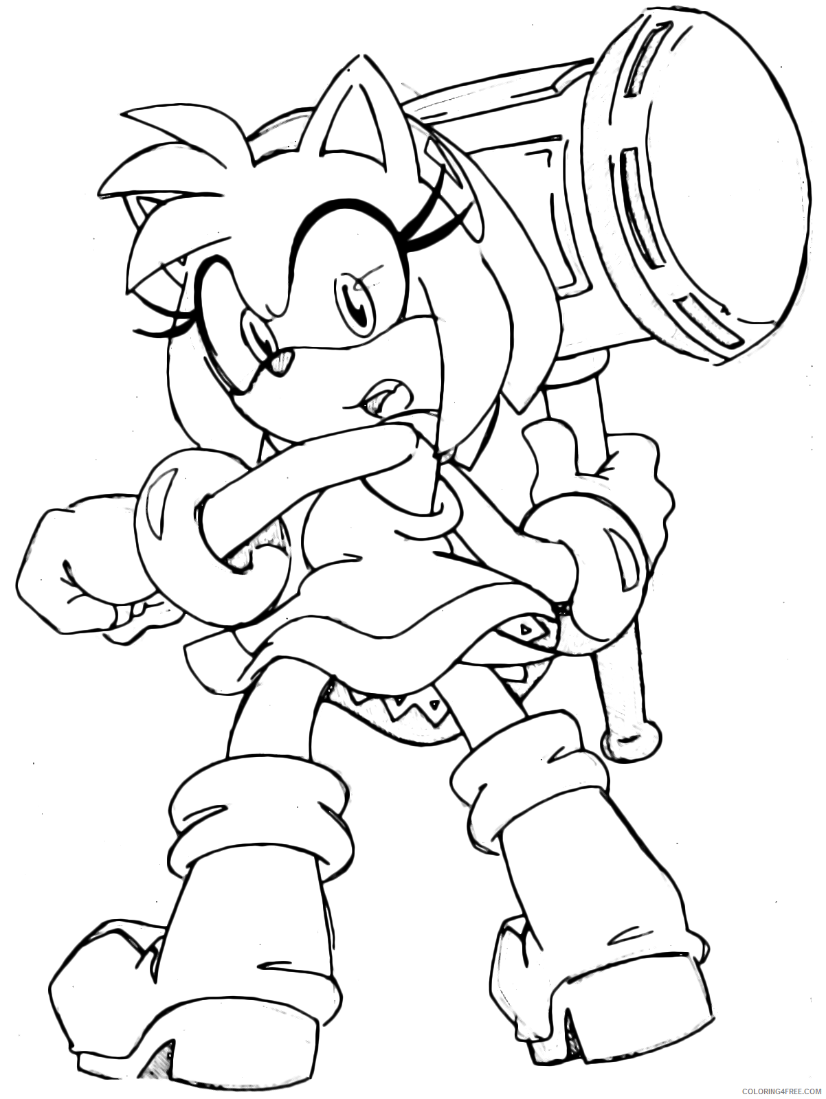 85 Amy Rose Coloring Pages Printable 79