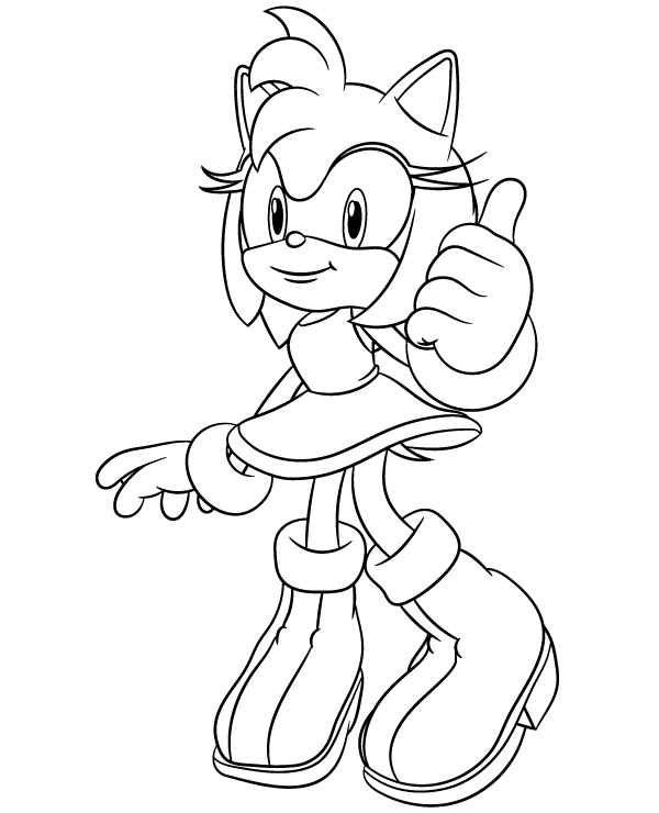 85 Amy Rose Coloring Pages Printable 82