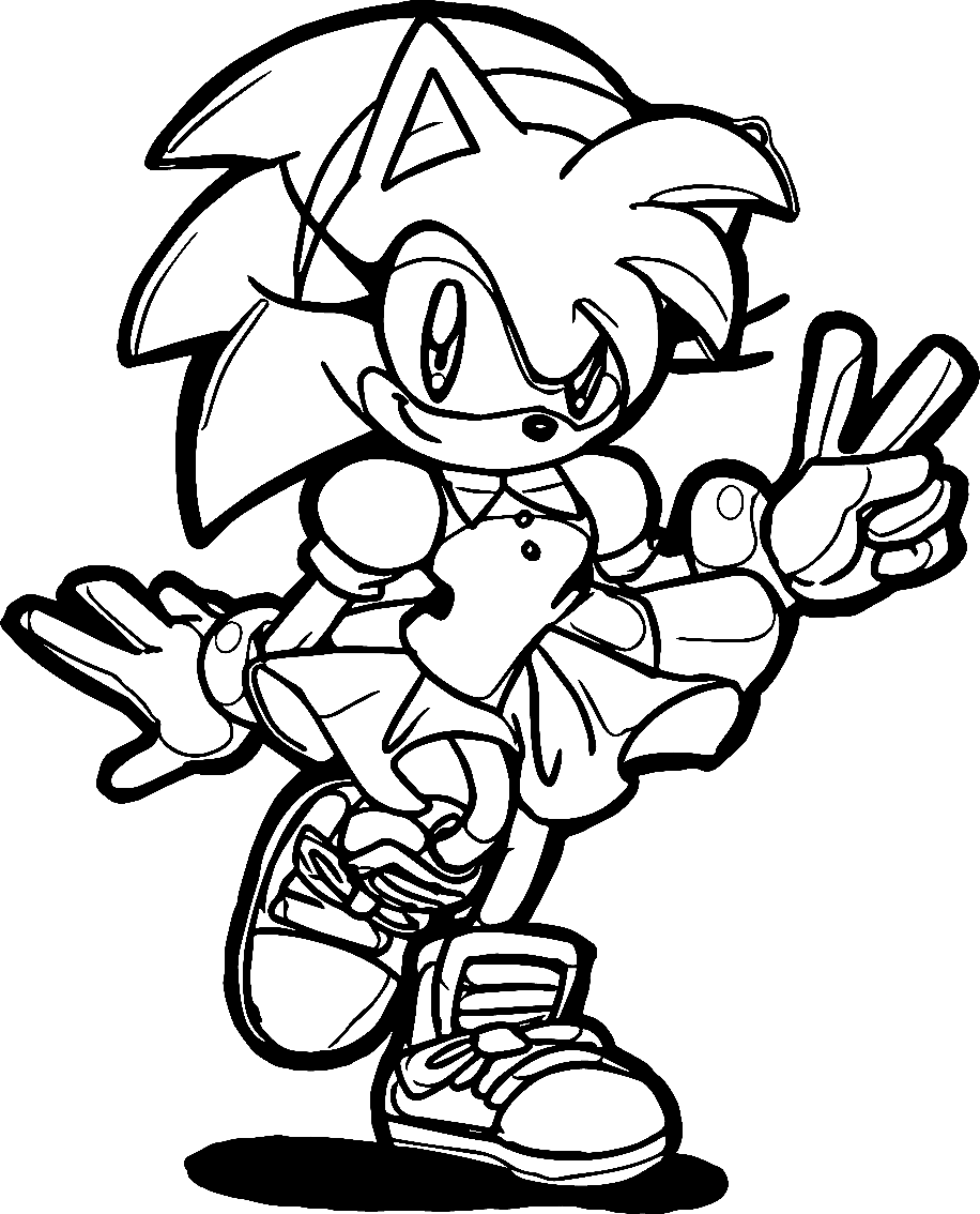 85 Amy Rose Coloring Pages Printable 83