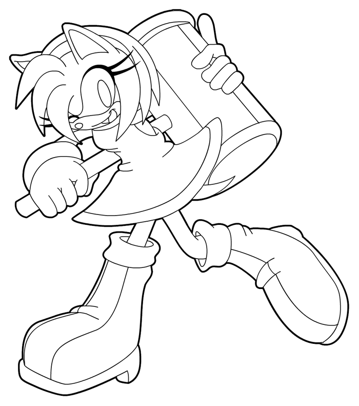 85 Amy Rose Coloring Pages Printable 84