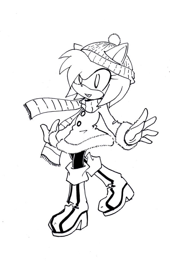 85 Amy Rose Coloring Pages Printable 9