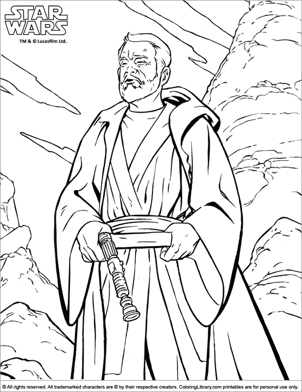 86 Obi Wan Kenobi Coloring Pages Printable 16