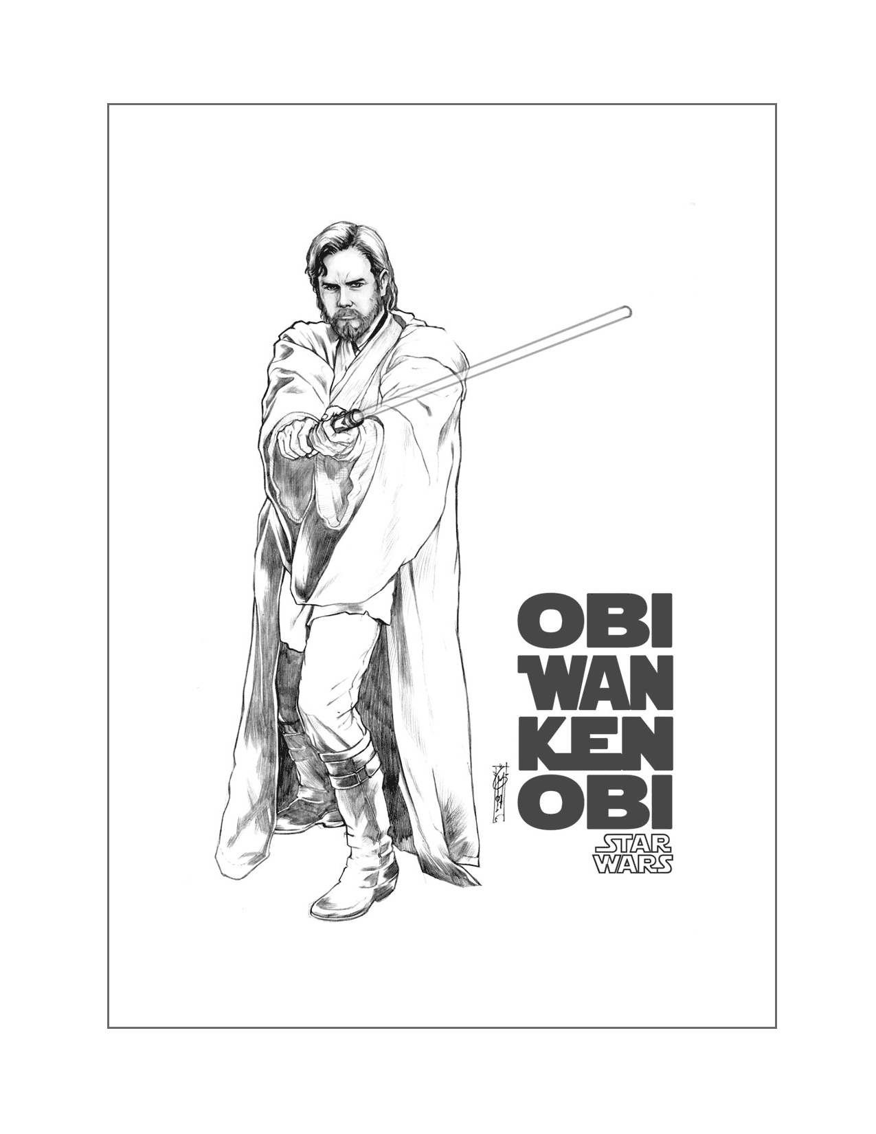 86 Obi Wan Kenobi Coloring Pages Printable 28