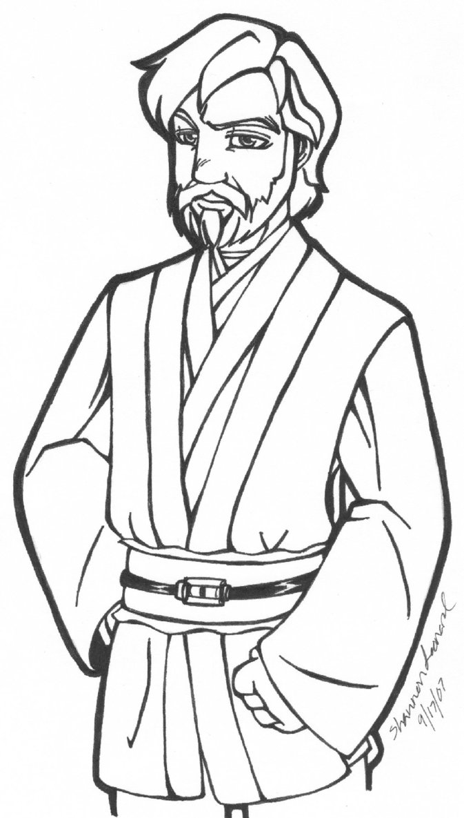 86 Obi Wan Kenobi Coloring Pages Printable 43