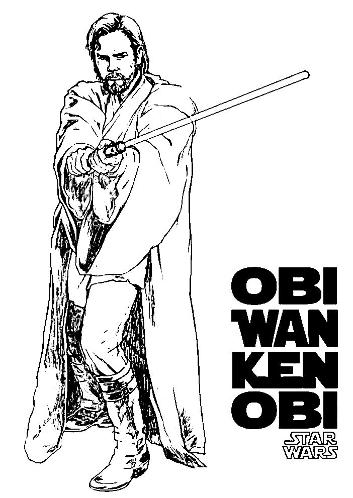 86 Obi Wan Kenobi Coloring Pages Printable 71