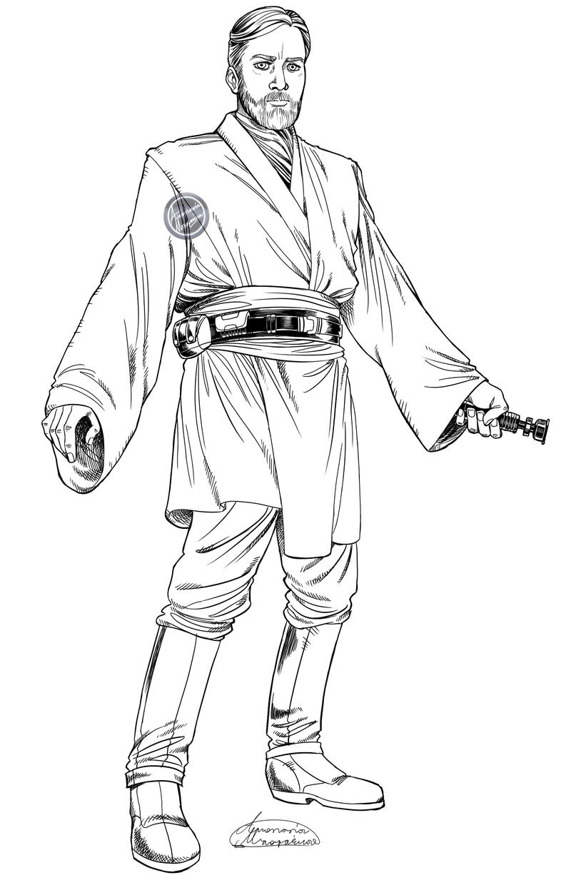 86 Obi Wan Kenobi Coloring Pages Printable 85