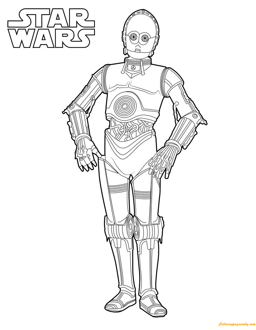 90 Epic C-3PO Coloring Pages Printable 36