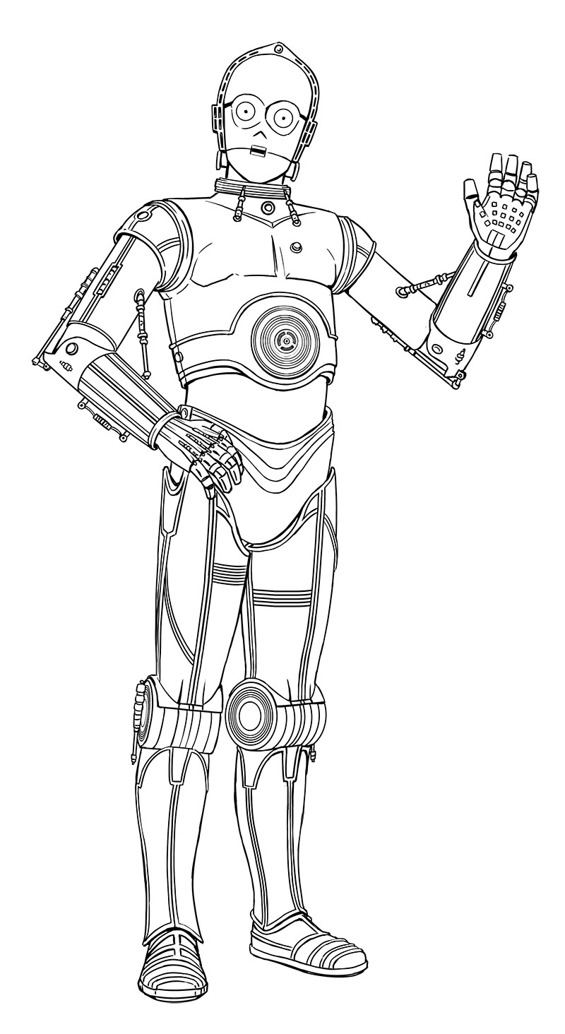 90 Epic C-3PO Coloring Pages Printable 58