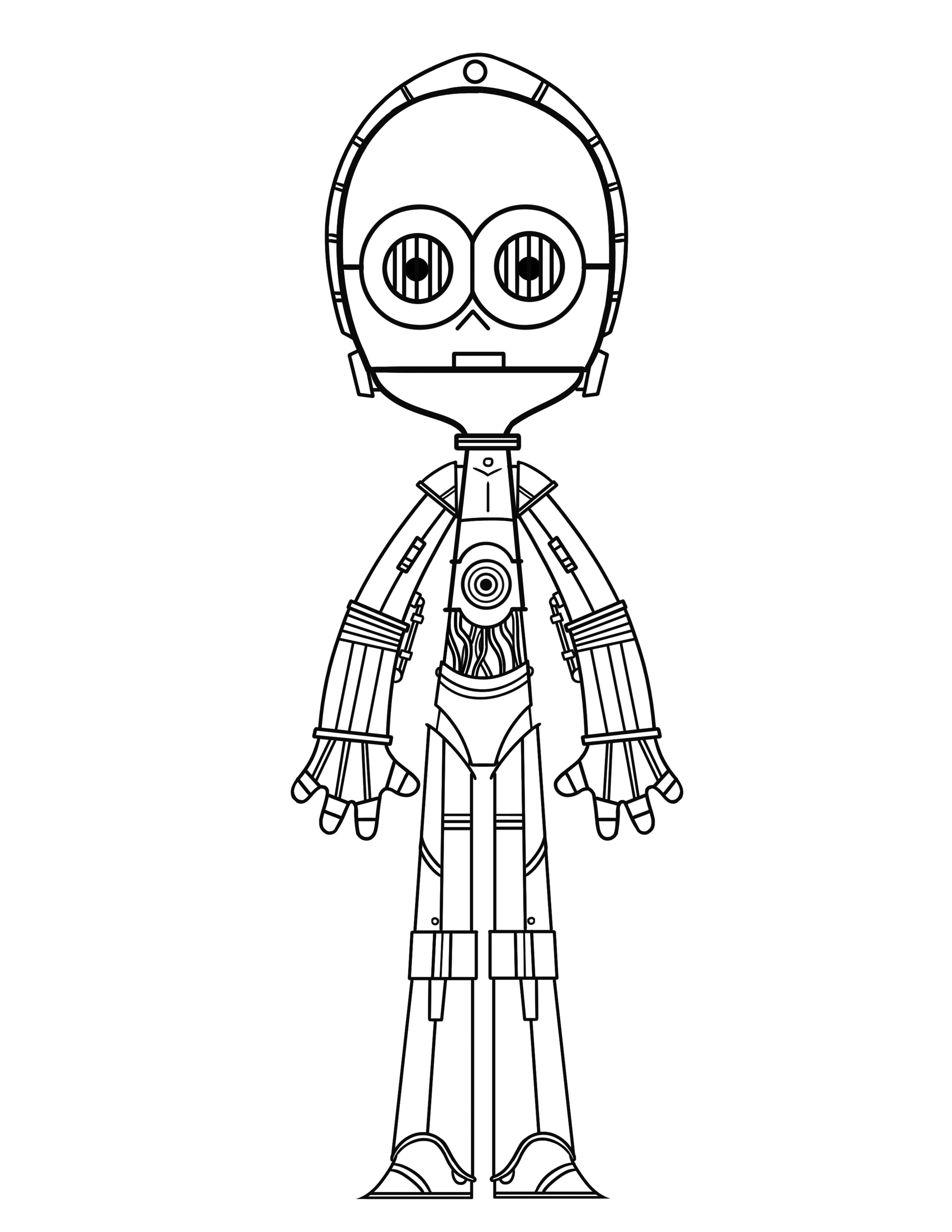 90 Epic C-3PO Coloring Pages Printable 63