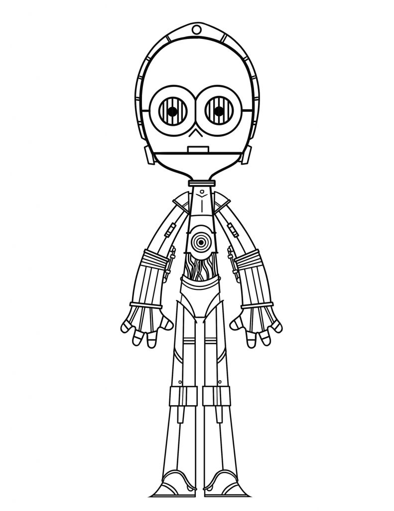 90 Epic C-3PO Coloring Pages Printable 67