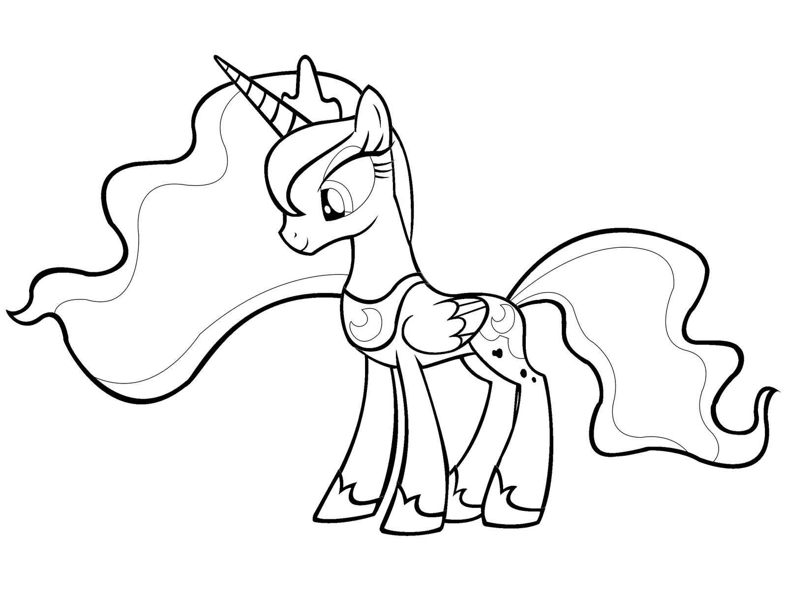 92 Princess Luna Coloring Pages Printable 1