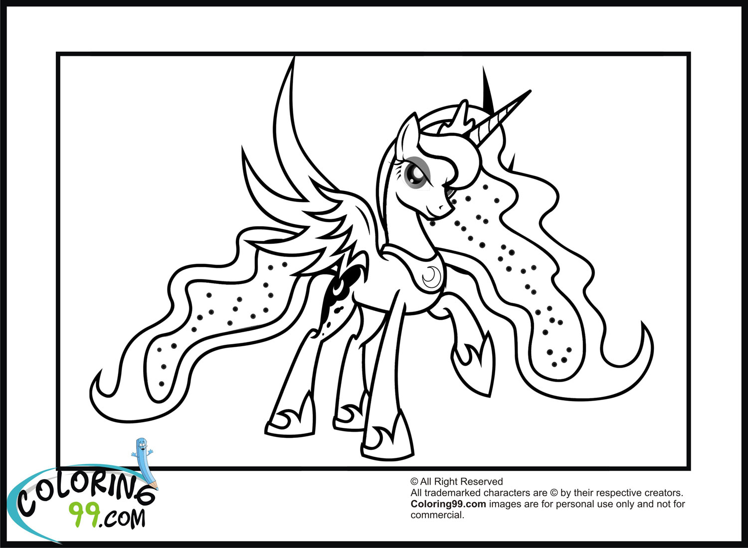 92 Princess Luna Coloring Pages Printable 15